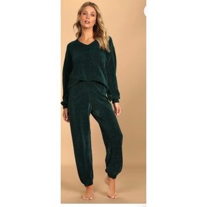 Luxurious chenille lounge joggers!